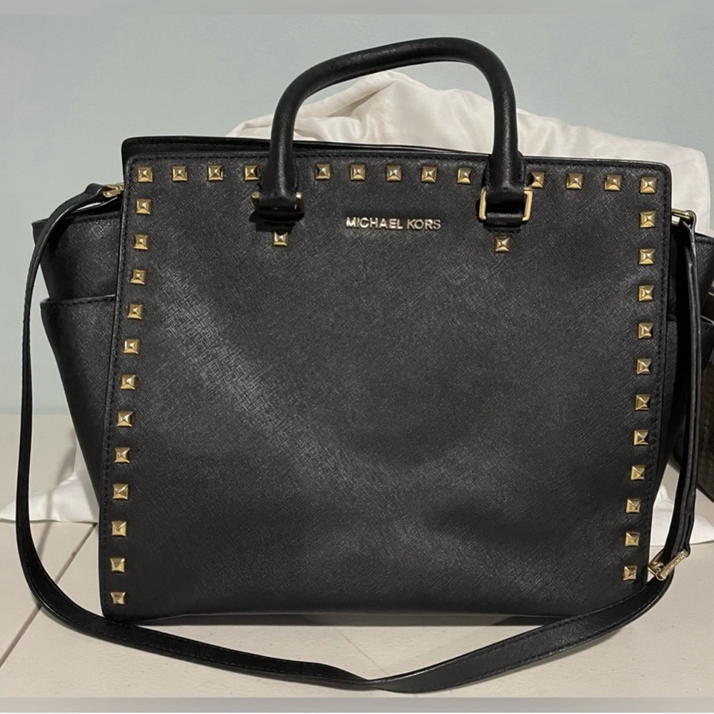 Michael kors Selma studdent safiano black bag